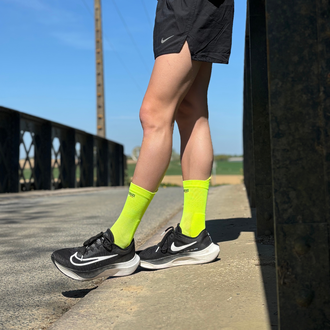 Chaussettes de running - La jaune fluo