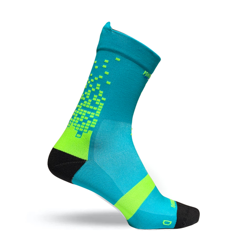 Chaussettes de running - La Pixels Verte et Bleue