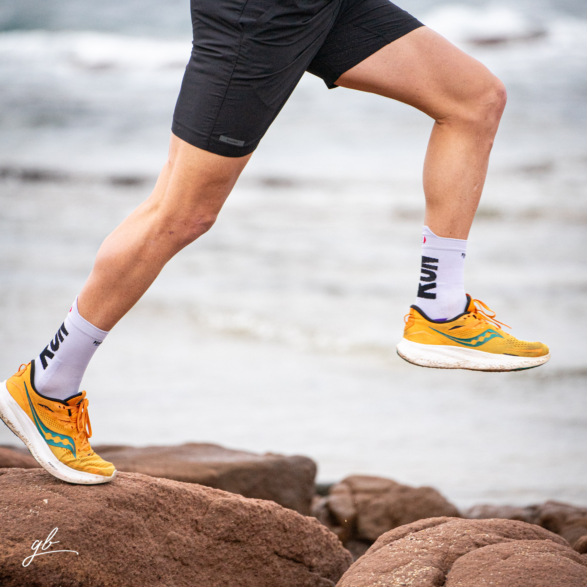 Chaussettes de running - La blanche/violette