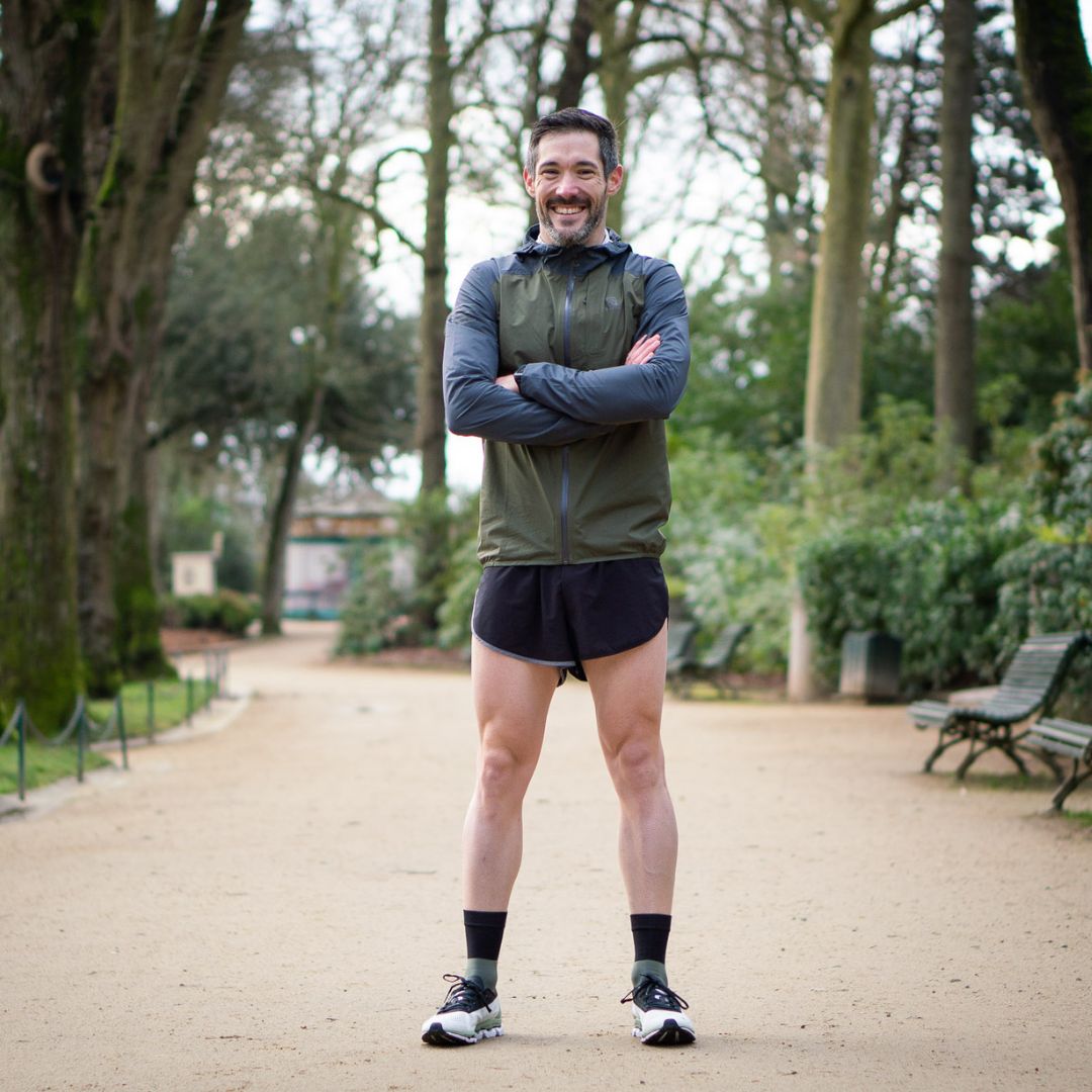 chaussettes de course à pied la kaki et noir pentedouce fabriquées en france