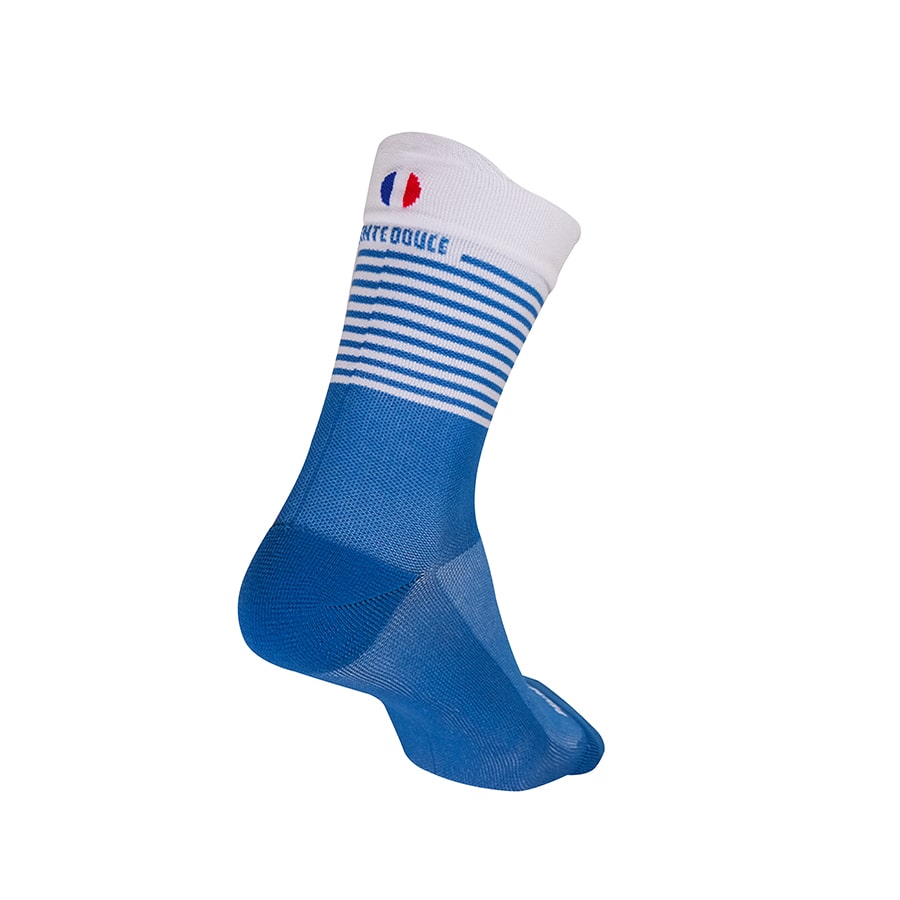 chaussettes de cyclisme la petite marinière pentedouce fabriquées en france