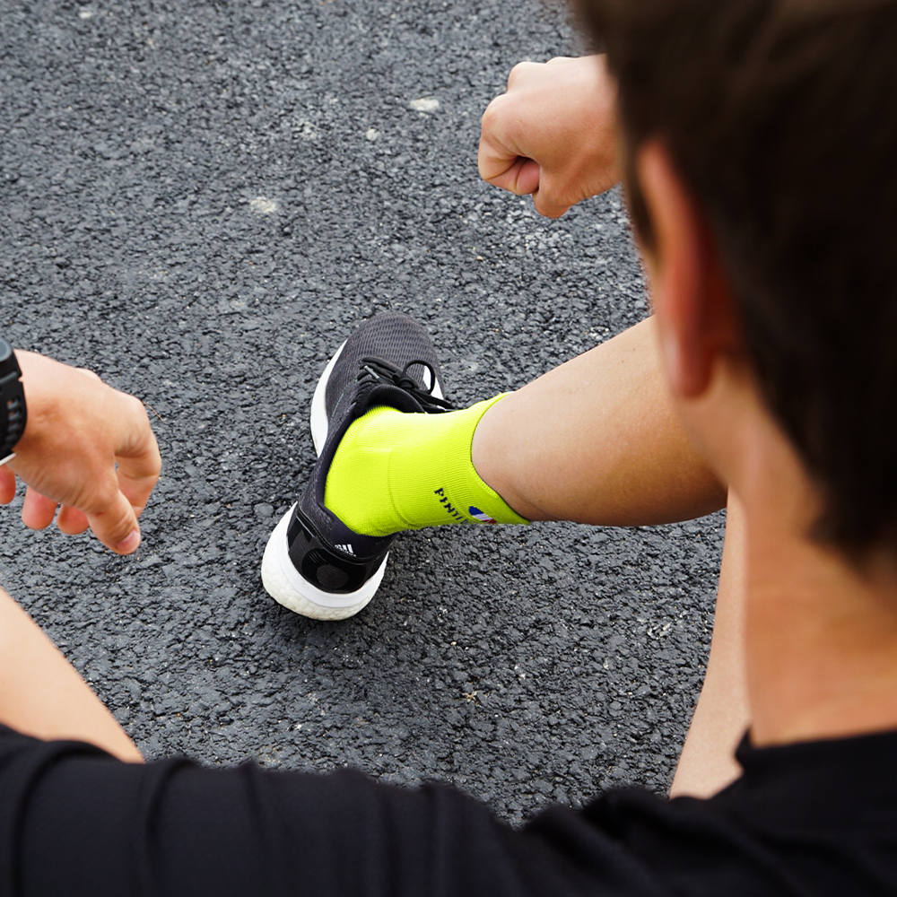 Chaussettes de running - La jaune fluo